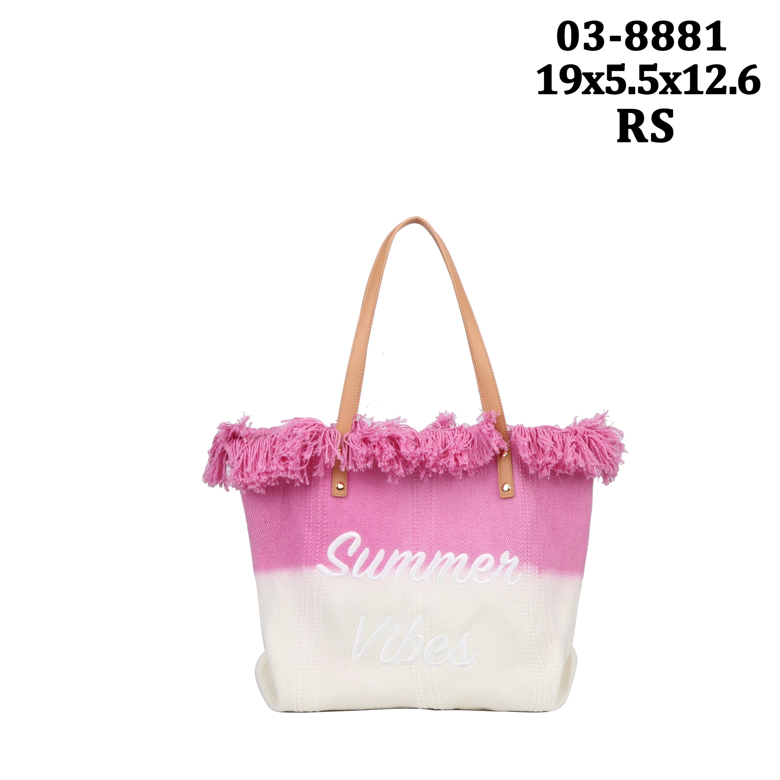 Large Summer Vibe Canva Tote Bag For Women - 2-Tone- Ideal As Work Bag, Laptop Bag, Uni Bag, Travel Bag, Gym Bag, And Beach Bag. Ideal Women'S Totes Bags