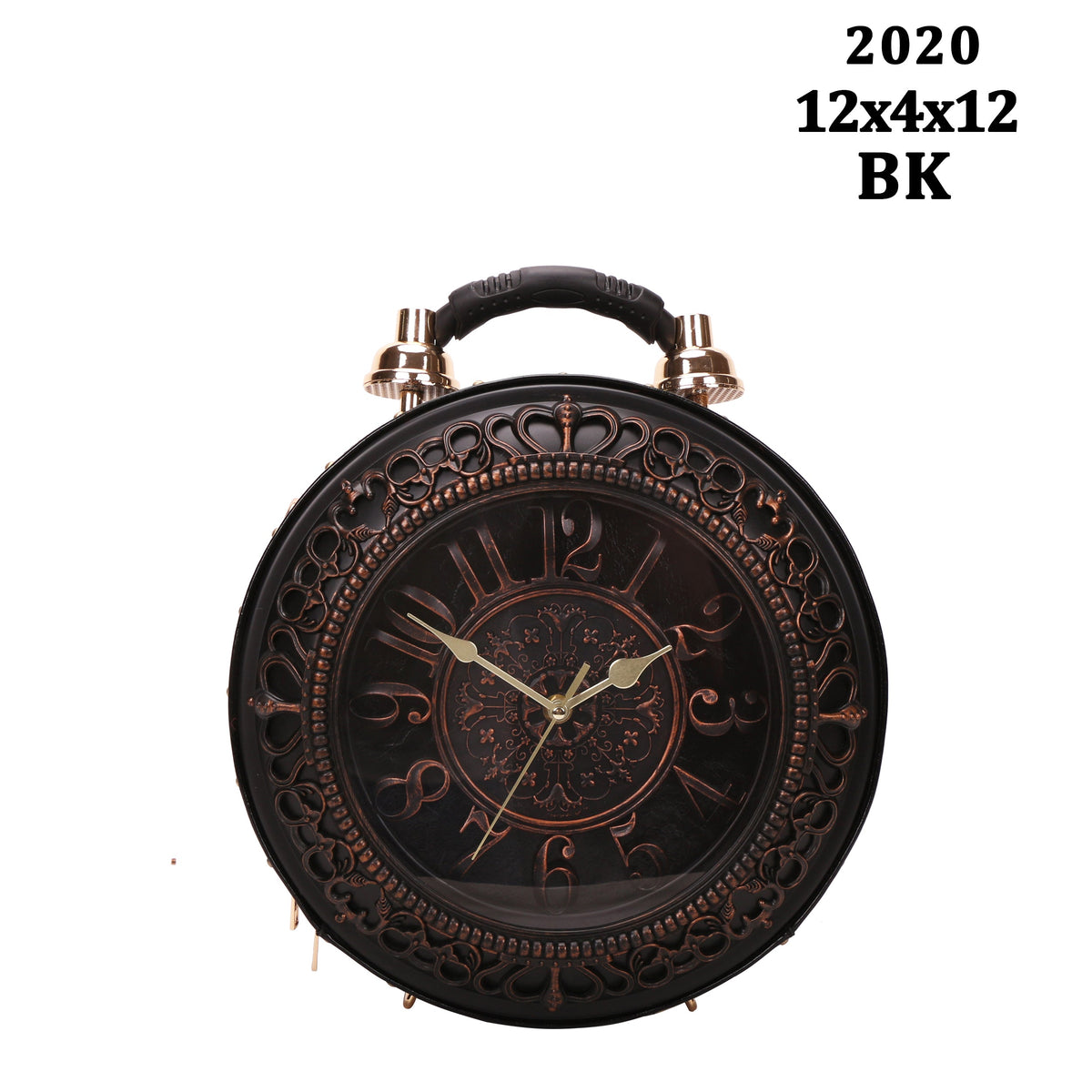 Vintage Crossbody Shoulder Bag With Battery Powered Clock Functionality